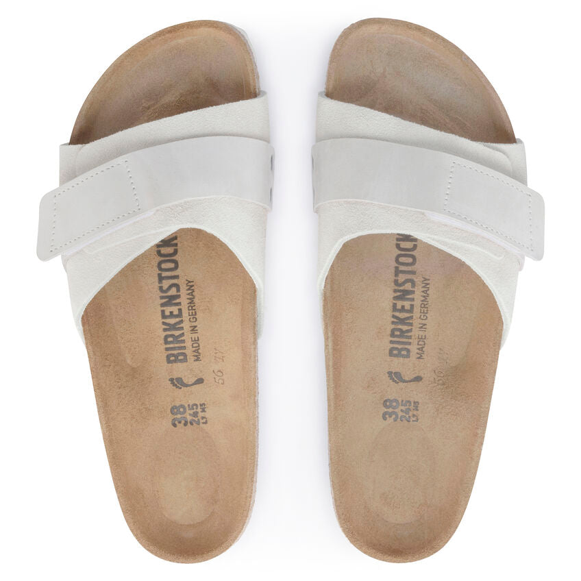 Birkenstock Women's Oita Suede Leather Sandals in Antique White - Comfortable Casual Shoes for Walking, Travel & Everyday Wear
