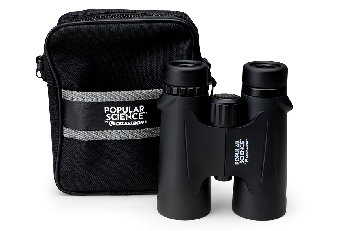 Celestron Outland X 12x42mm Roof Prism Binoculars with Smartphone Adapter & Bluetooth Remote - High Powered Compact Binoculars for Bird Watching, Hiking, Travel and Stargazing
