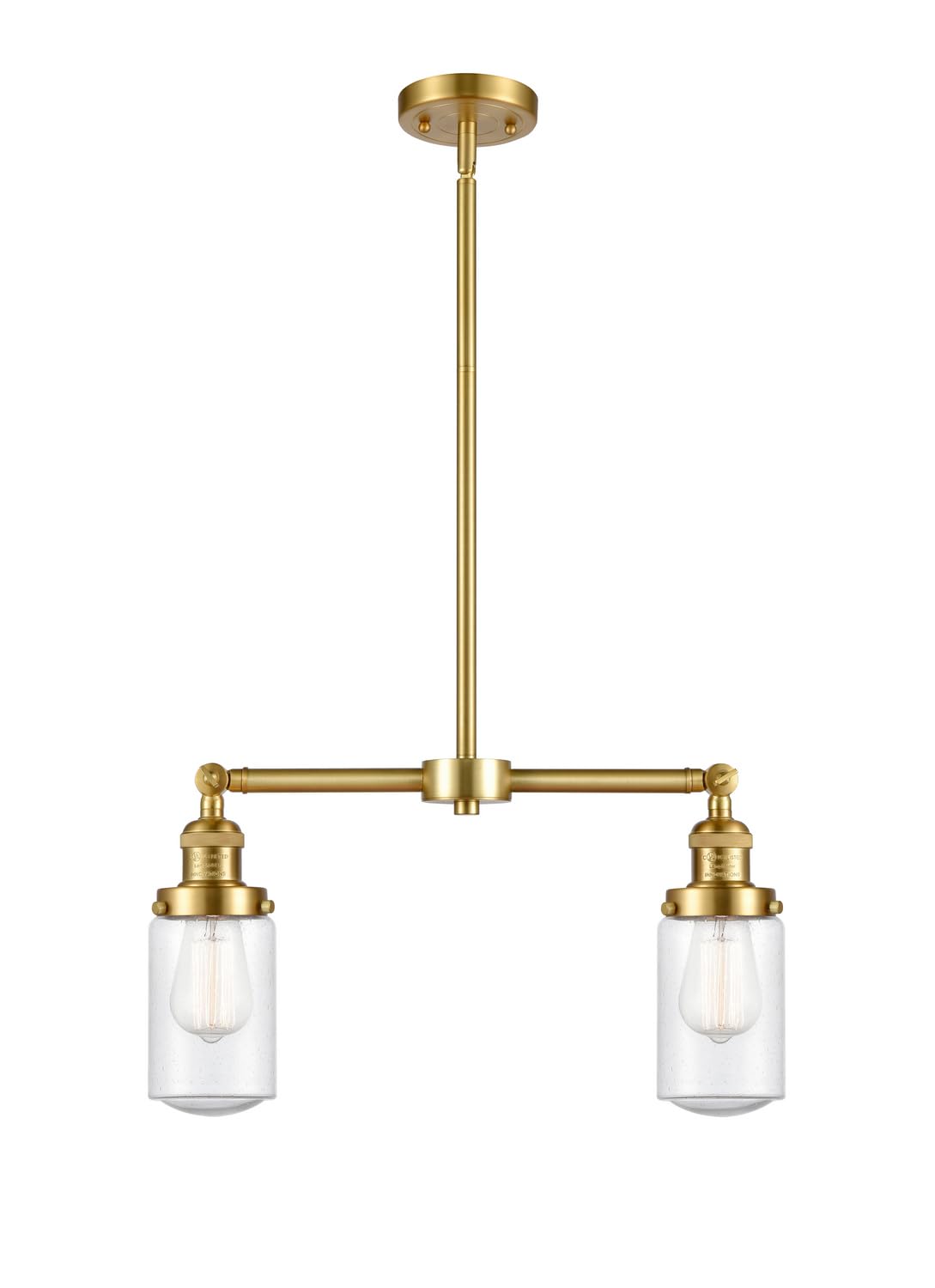 Dover 2 Light Chandelier - Elegant Ceiling Lighting Fixture for Dining Room, Bedroom & Living Room Decor | 209-SG-G314