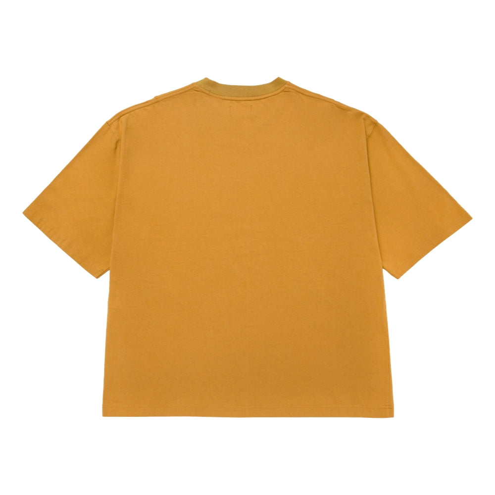 Honor The Gift Crest Box Tee Mustard - Premium Cotton Graphic T-Shirt for Men - Casual Streetwear & Everyday Wear