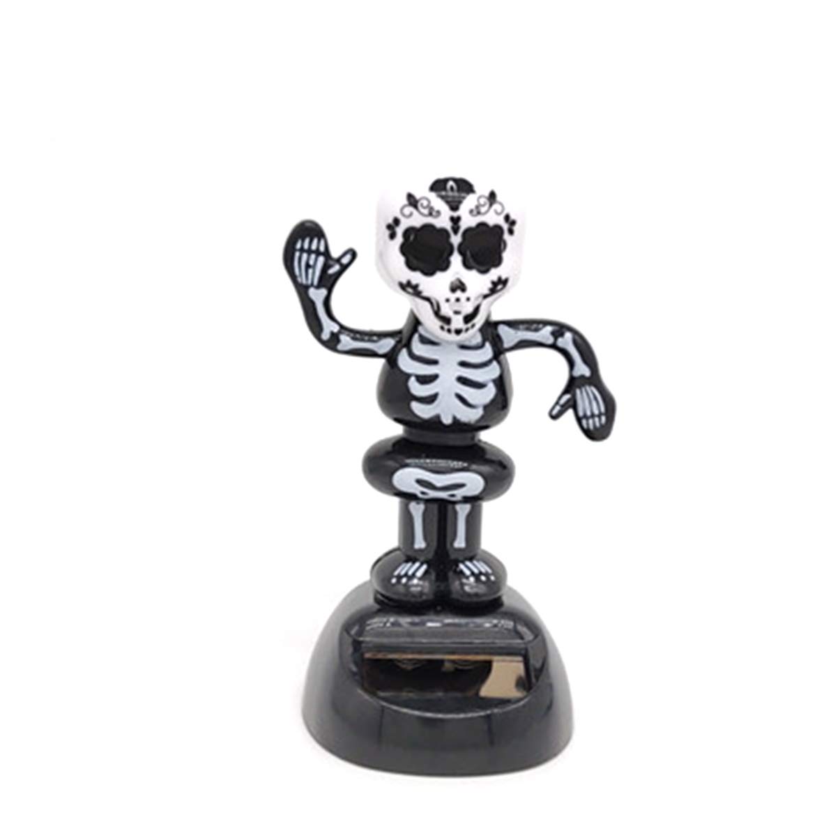 Kesyoo Solar-Powered Dancing Skeleton Toy - Halloween Decor, Car Dashboard Ornament & Party Favor - Fun Animated Figure for Home, Office & Halloween Celebrations