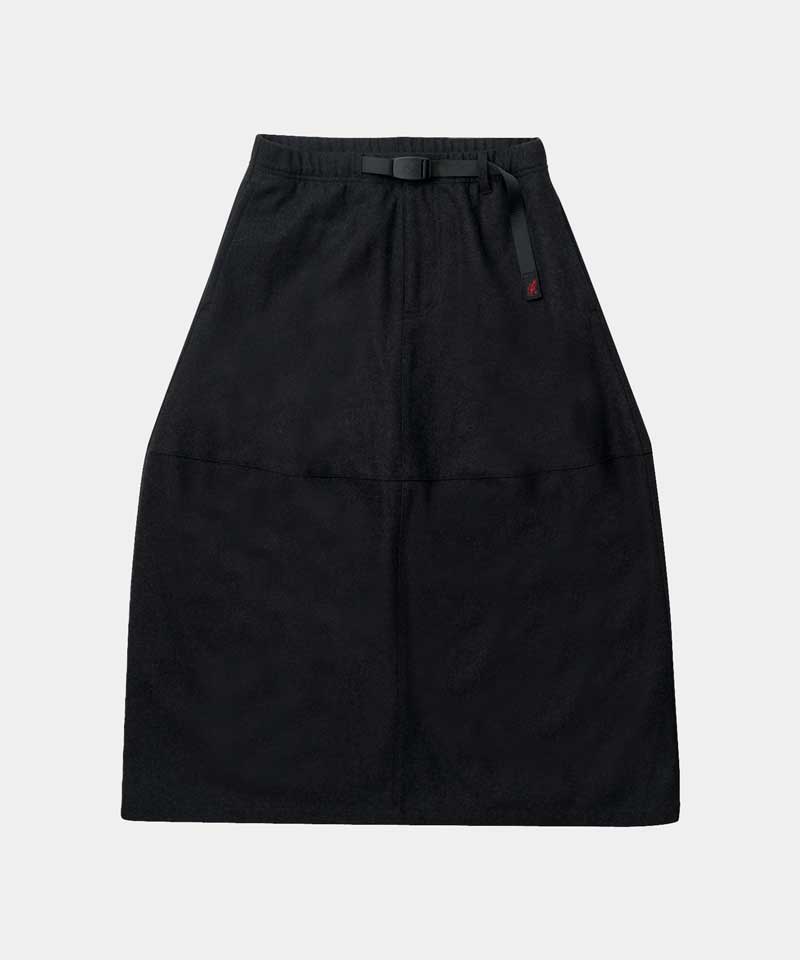 Wool Paneled Skirt for Women - Elegant A-Line Midi Skirt with Side Slits - Perfect for Office, Parties & Fall/Winter Fashion