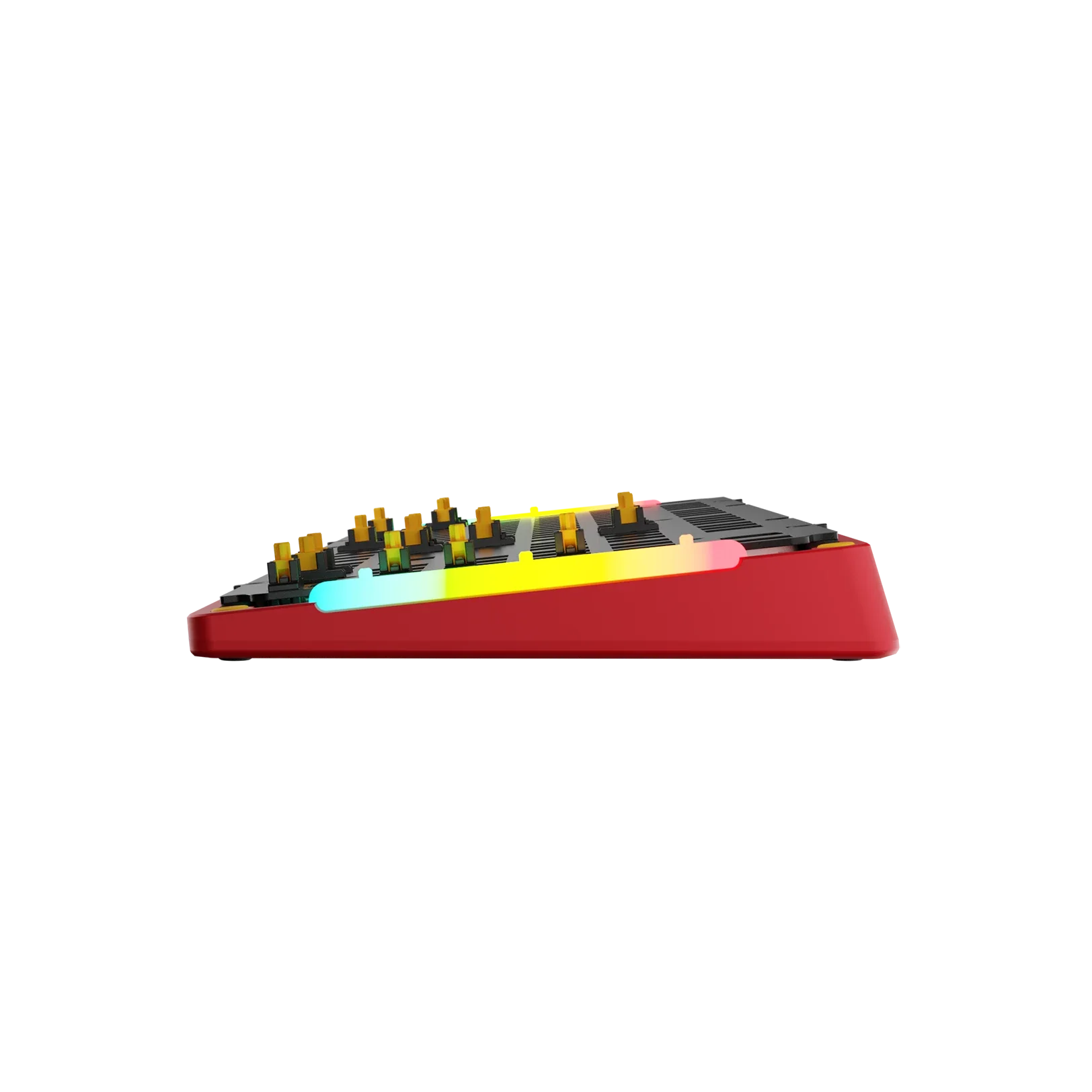 GMMK 3 Mechanical Keyboard Bottom Case - Limited Edition Metal Punk Red (100% Size) for Gaming, Typing & Office Work