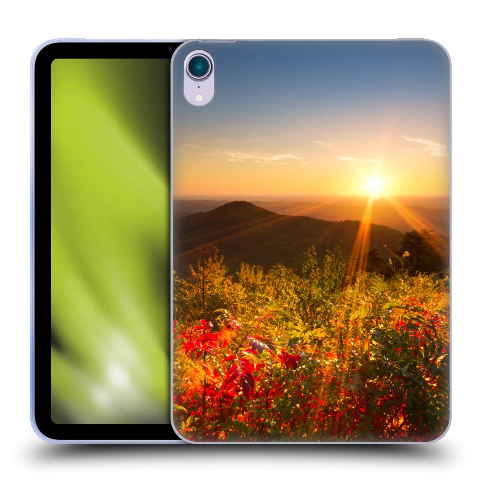 Head Case Designs Officially Licensed Celebrate Life Gallery Fire On The Mountain Florals Soft Gel Case for Apple iPad Mini (2021/2024) - Perfect for Travel, Work, and Home Use