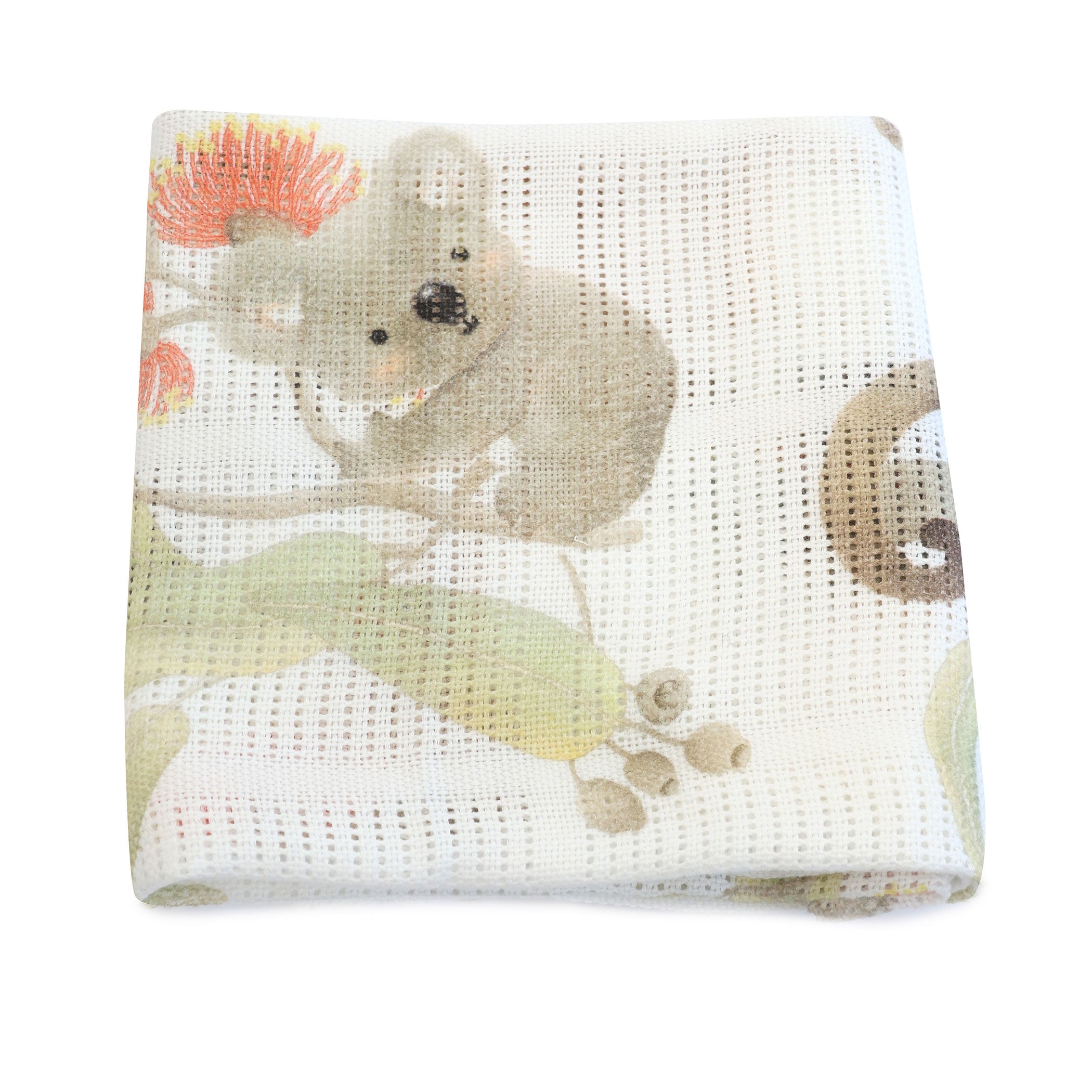 Soft Aussie Animals Fleece Blanket - Cozy & Cute Australian Wildlife Design - Perfect for Baby Nursery, Travel, and Home Decor