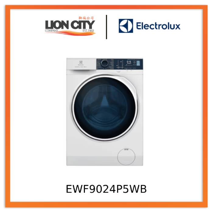 Electrolux EWF9024P5WB 9KG Front Load Washing Machine - Energy Efficient, Quiet, Large Capacity for Family Laundry - Perfect for Apartments, Homes & Laundromats