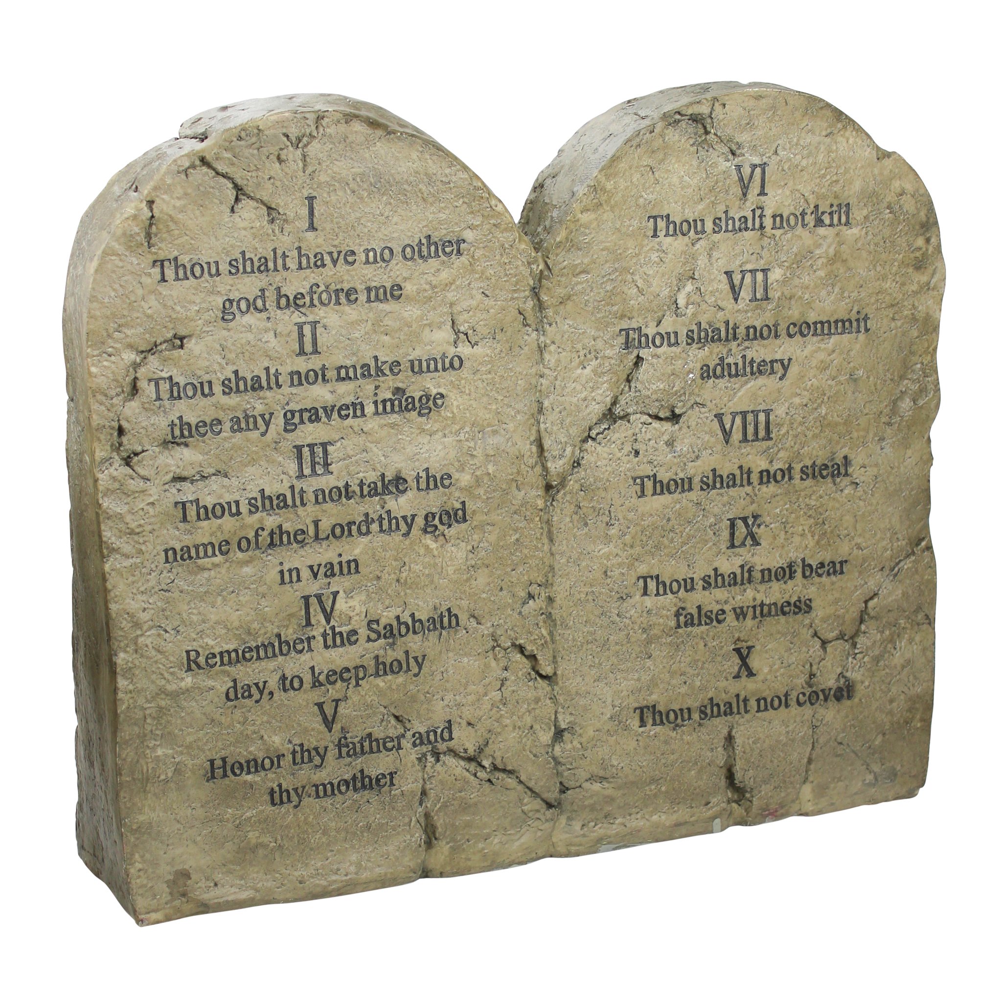 Design Toscano Ten Commandments Religious Wall Art - Handcrafted Biblical Sculptural Tablet for Home Decor, Church, or Office Inspiration