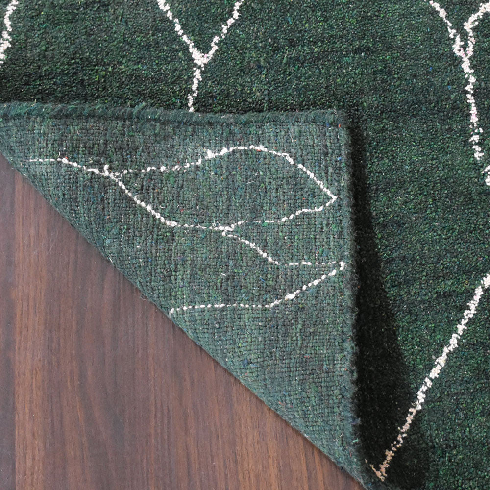 Hand Knotted Fusion Rug - Premium Handmade Wool Area Rug for Living Room, Bedroom, Dining Room - Soft & Durable Floor Covering for Home Decor