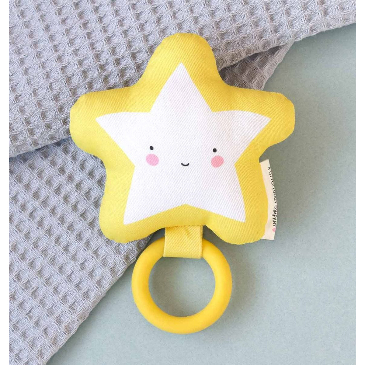 A Little Lovely Company Rattle Star - Baby Musical Toy for Newborns & Infants | Perfect for Early Learning, Sensory Development & Playtime