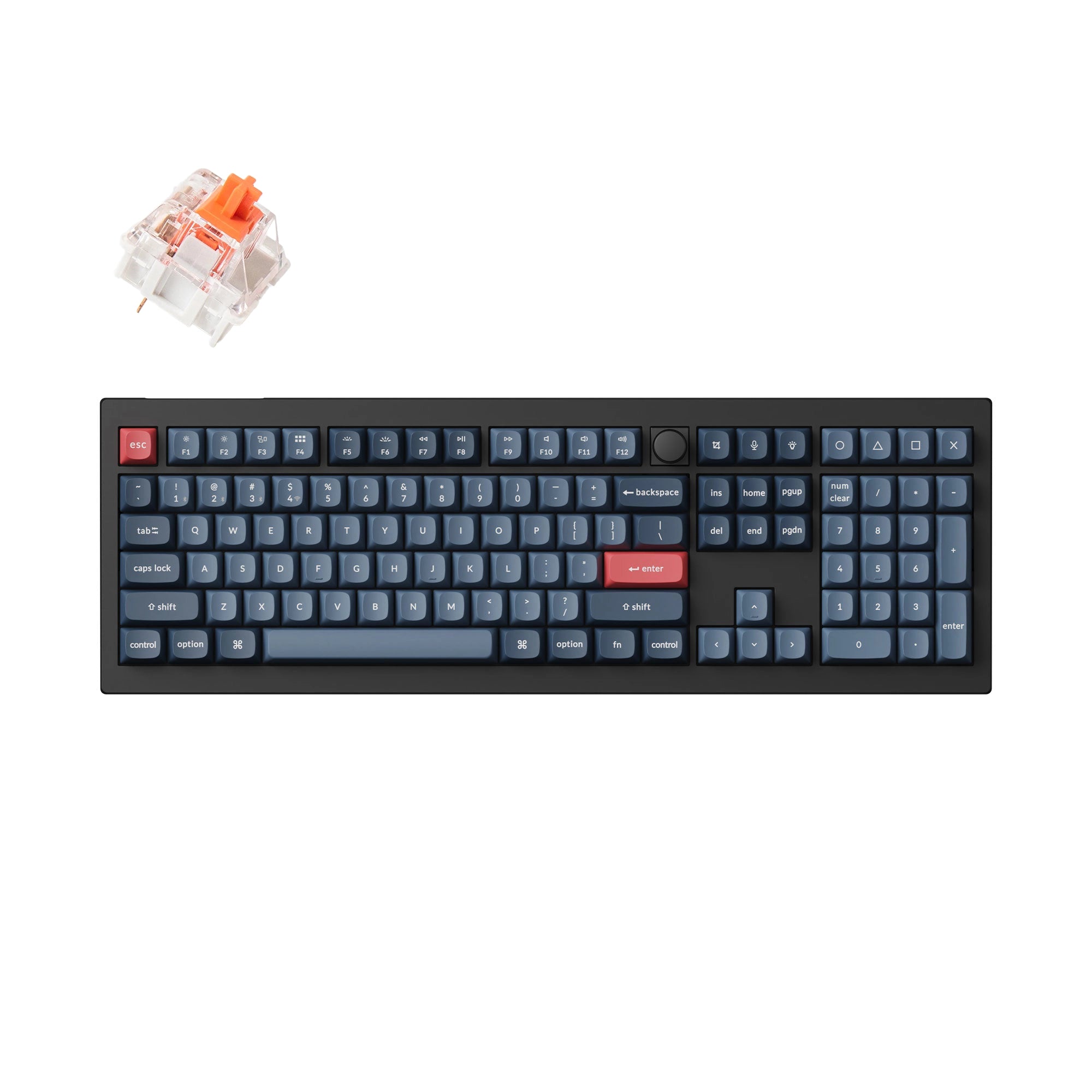 Keychron V6 Max QMK/VIA Wireless Custom Mechanical Keyboard - Hot-Swappable, RGB Backlit, Bluetooth 5.1 for Mac/Windows - Perfect for Gaming, Coding & Office Work