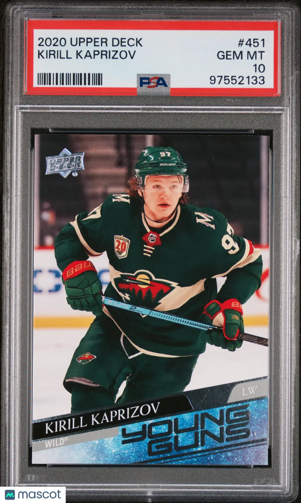 2020-21 Upper Deck Series 2 Hockey Kirill Kaprizov Young Guns Rookie Card PSA 10 #451 - Perfect for NHL Collectors & Hockey Card Investors