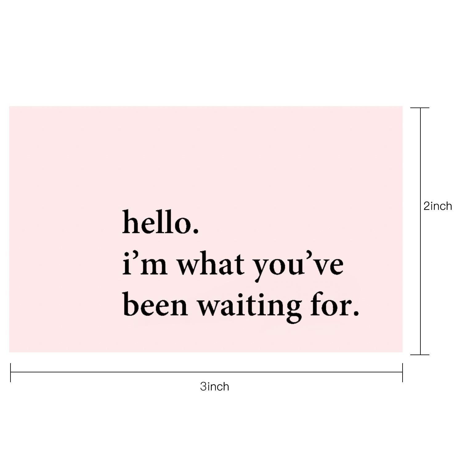 WRAPAHOLIC Hello I'm What You've Been Waiting for Stickers - 350 Pack Pink Business Thank You & Shipping Labels (2 x 3.2 Inch) - Perfect for Etsy Sellers, Small Business Packaging & Gift Wrapping