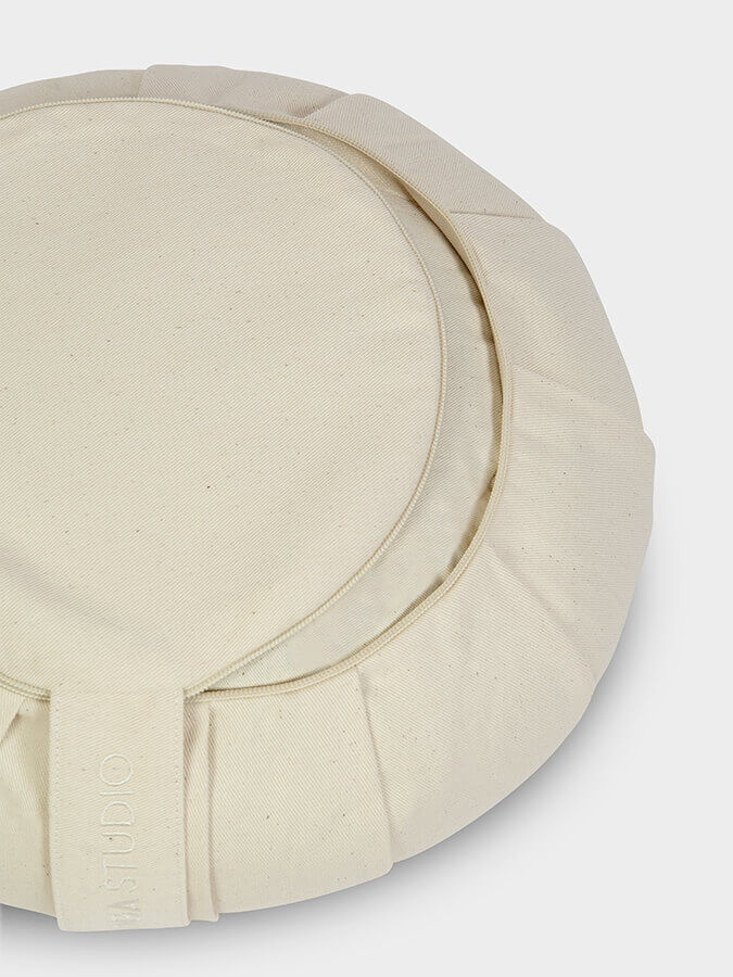 Organic Buckwheat Zafu Meditation Cushion - Round Yoga Pillow for Comfortable Seating, Posture Support & Zen Practice - Perfect for Home, Studio & Meditation Spaces