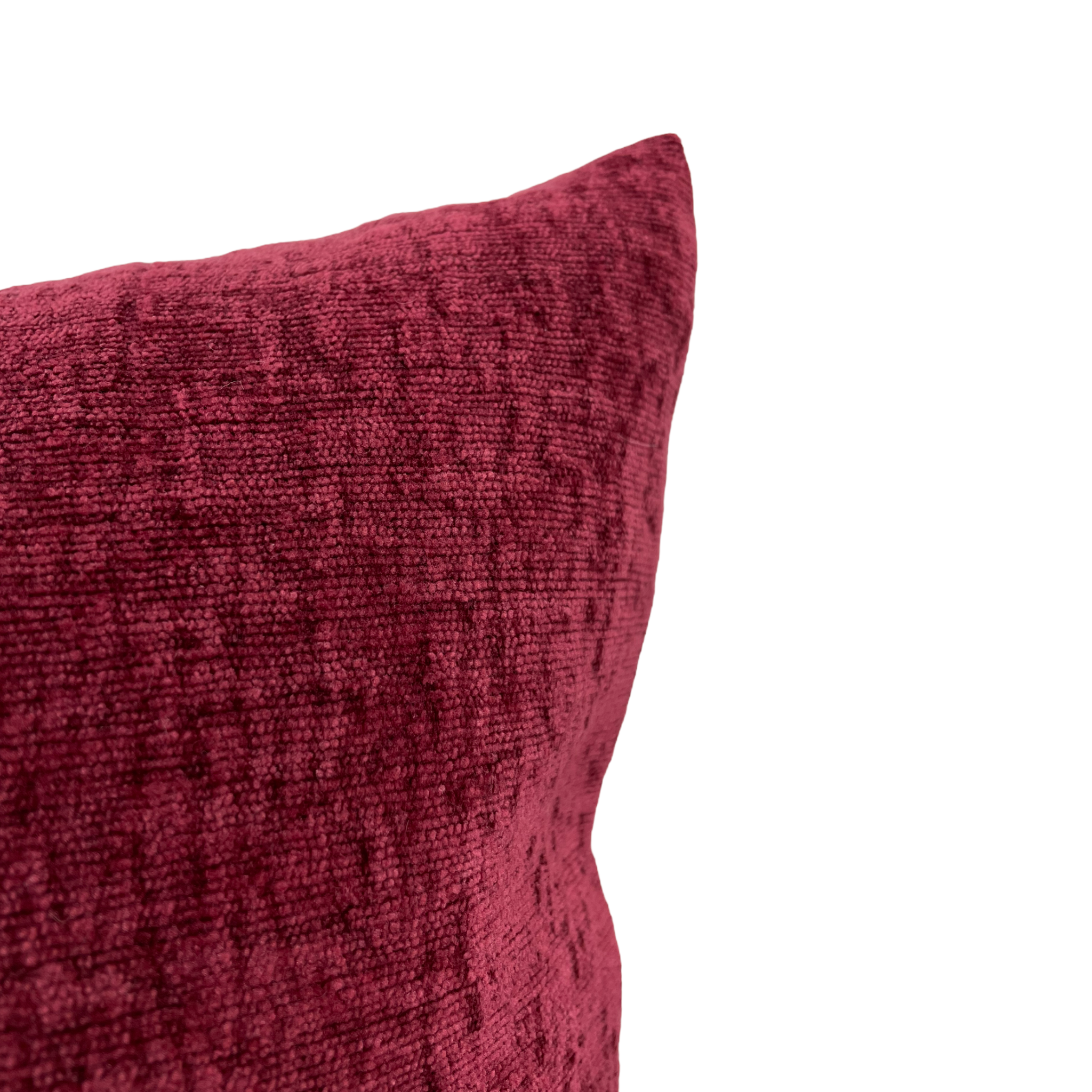 Burgundy Throw Pillow 17x17 - Soft Decorative Cushion Cover for Sofa, Bed & Living Room - Perfect Home Decor Accent