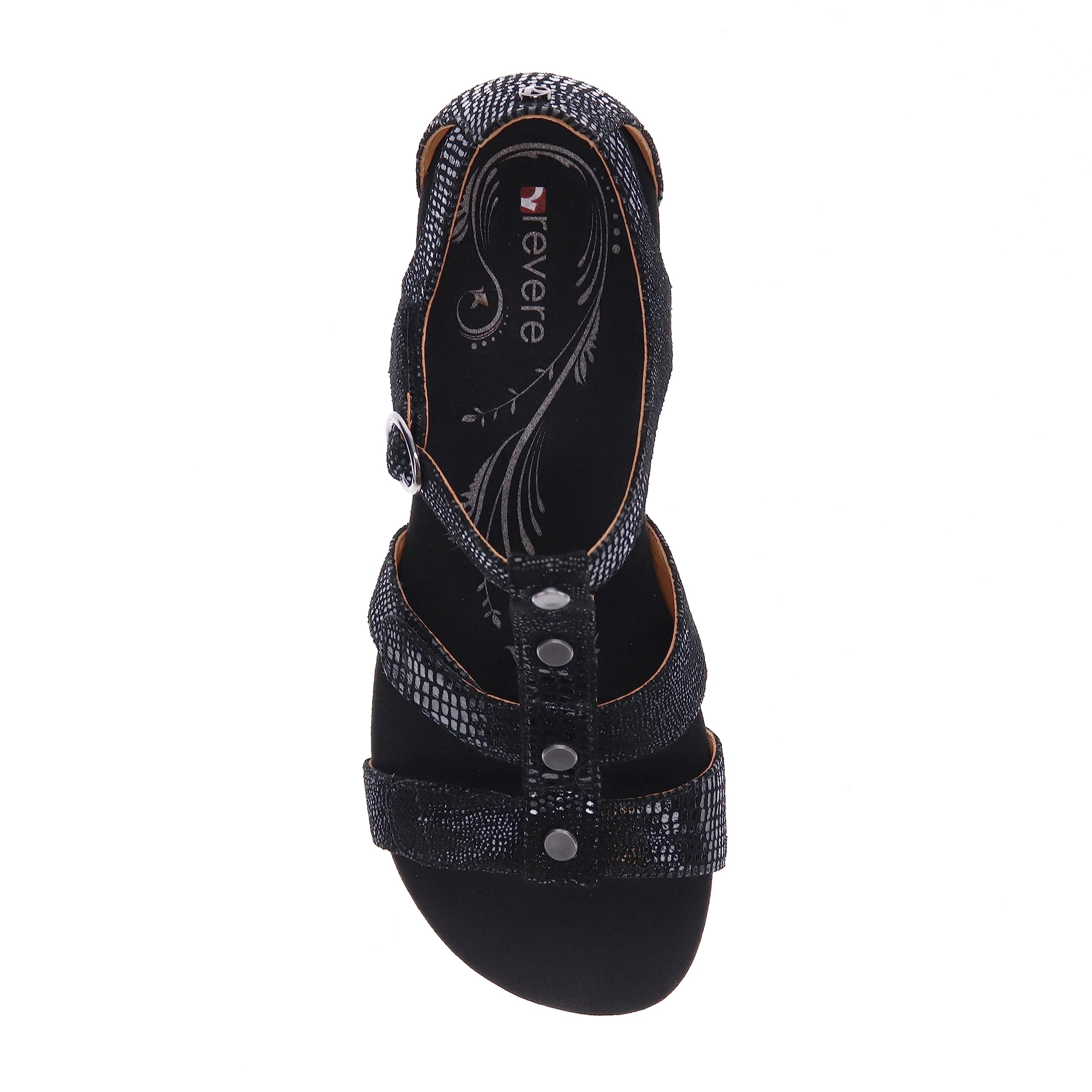 Revere Women's Nassau Leather Sandals - Comfortable & Stylish Summer Footwear for Beach, Travel & Casual Outings