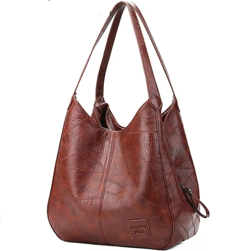 Vintage Leather Shoulder Bags for Women - Genuine Leather Crossbody Purse, Fashionable Handbag with Adjustable Strap - Perfect for Work, Travel & Everyday Use