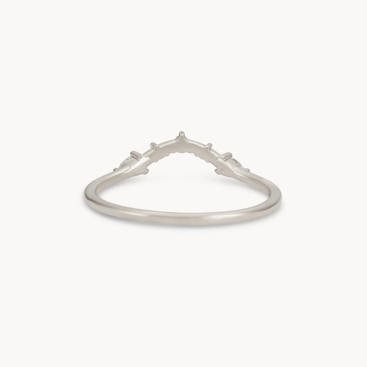 14K White Gold Diamond Love Band Ring for Women - Elegant Wedding, Anniversary, or Promise Ring for Her