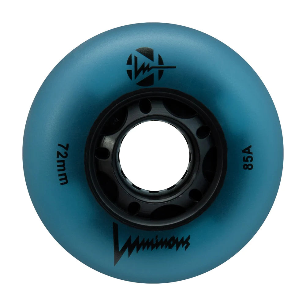Glow Luminous 72mm LED Light Up Skateboard Wheels - Perfect for Night Skating, Longboard & Cruiser Boards - Glow in The Dark Wheels for Safety & Fun