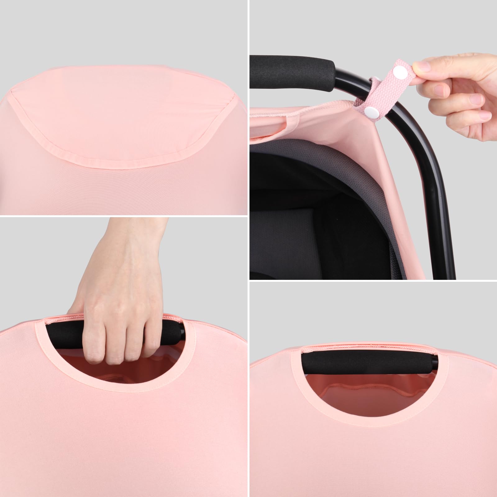 Metplus 2-in-1 Baby Car Seat Cover with Privacy Sun Shade | Universal Infant Carrier Canopy for Boys & Girls | UV Protection & Breathable Fabric | Perfect for Strollers, Shopping Carts & Travel Safety