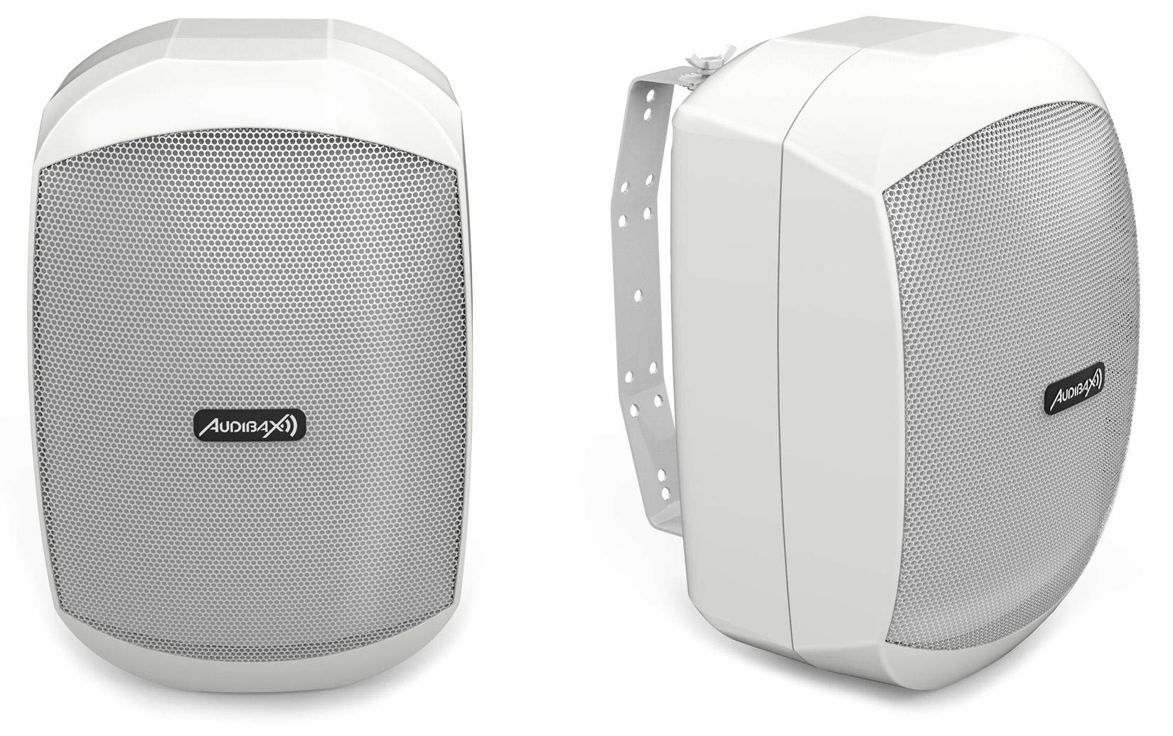 Audibax Ovo 5 White - 30W Hi-Fi Passive Shelf Speakers with 5