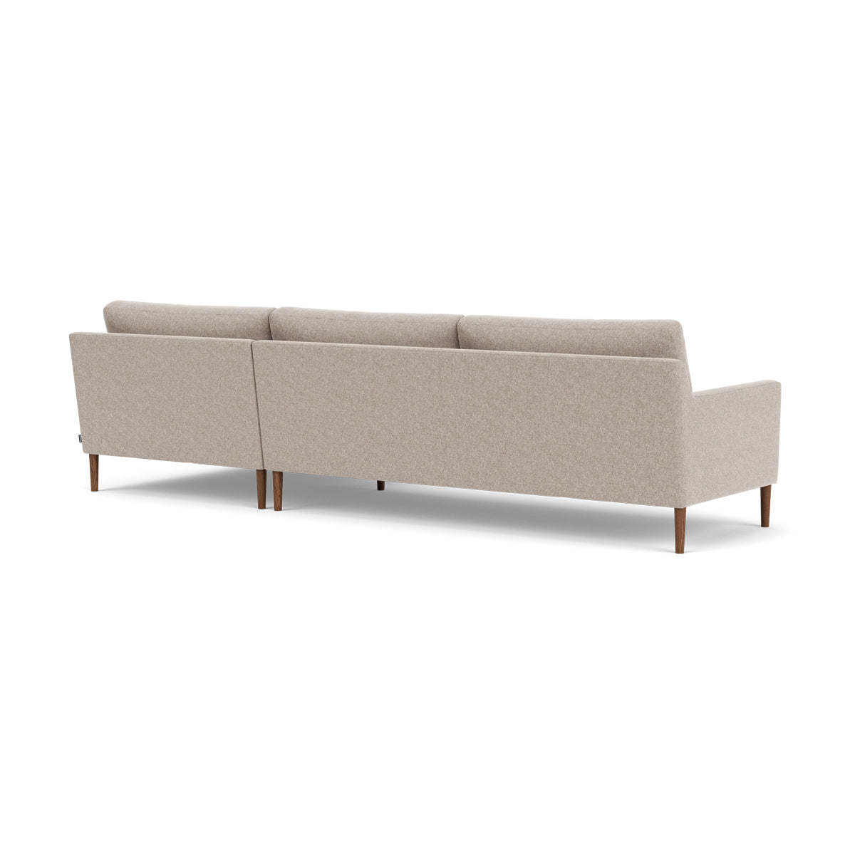 Astha Fabric Right Chaise Sofa - Modern Upholstered Sectional Couch for Living Room, Lounge & Small Spaces