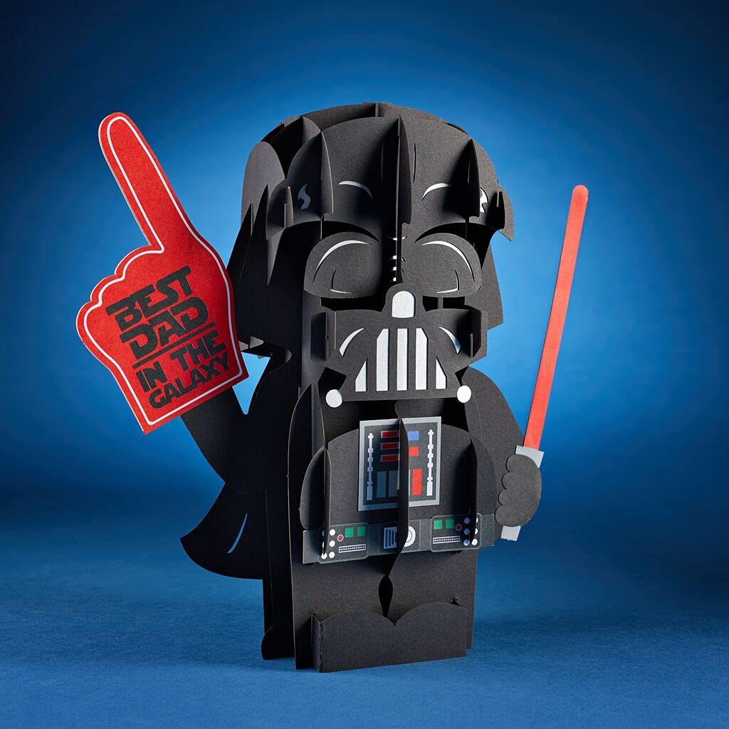 Lovepop Star Wars™ Darth Vader™ 3D Pop-Up Father's Day Gift Set - Includes 1 Greeting Card & 1 Giant Pop-Up Present - Perfect Gifts for Dad, Birthday, Anniversary & Special Occasions