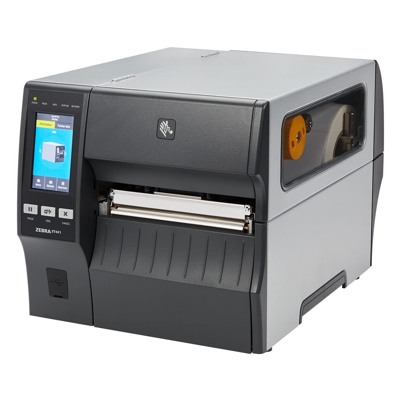 Zebra ZT421 Industrial Thermal Barcode Printer - ZT42163-T010000Z for Warehouse, Retail & Shipping Labels | High-Speed Printing, Durable Design