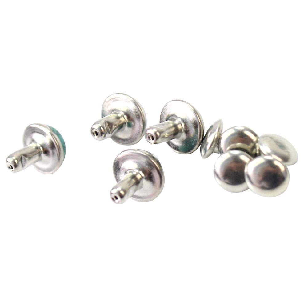 HUNGUPA 20 Pairs Turquoise Punk Studs Spikes for DIY Garment, Bags, Shoes, Leather Belts & Furniture Decoration - Metal Rivets for Punk Style Clothing, Leather Craft and Home Decor Projects