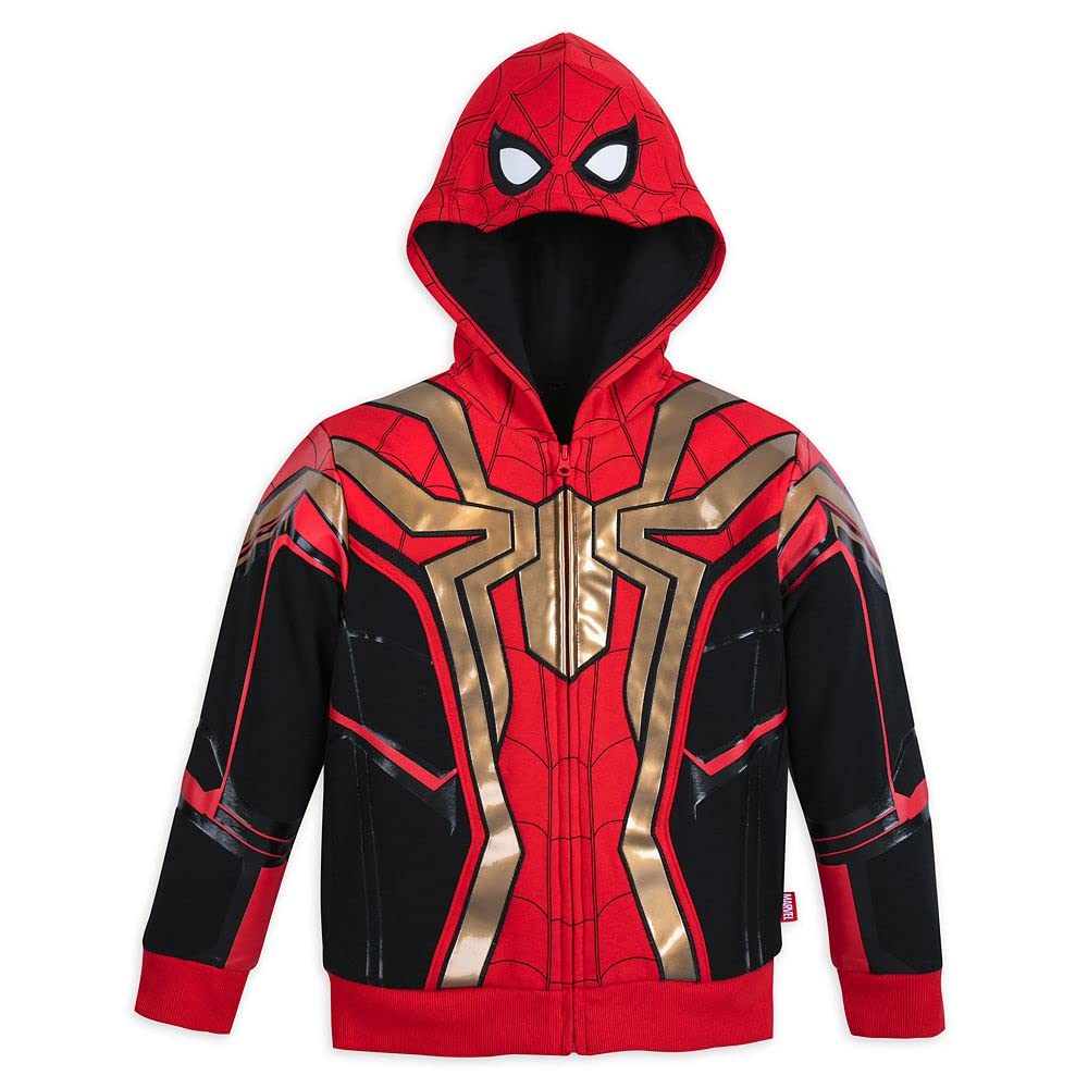 Marvel Spider-Man: No Way Home Kids Zip Hoodie - Cool Superhero Costume for Halloween & Casual Wear