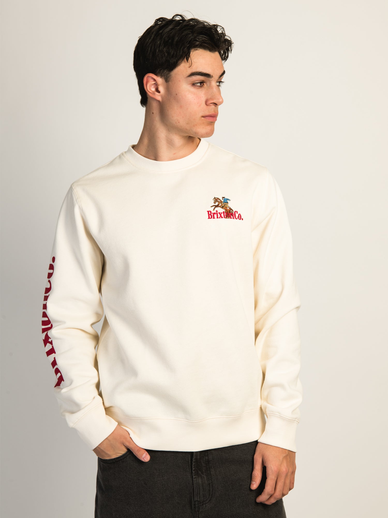 Brixton Inwood Crewneck Sweatshirt for Men & Women | Comfortable Casual Pullover | Perfect for Streetwear, Travel & Everyday Wear