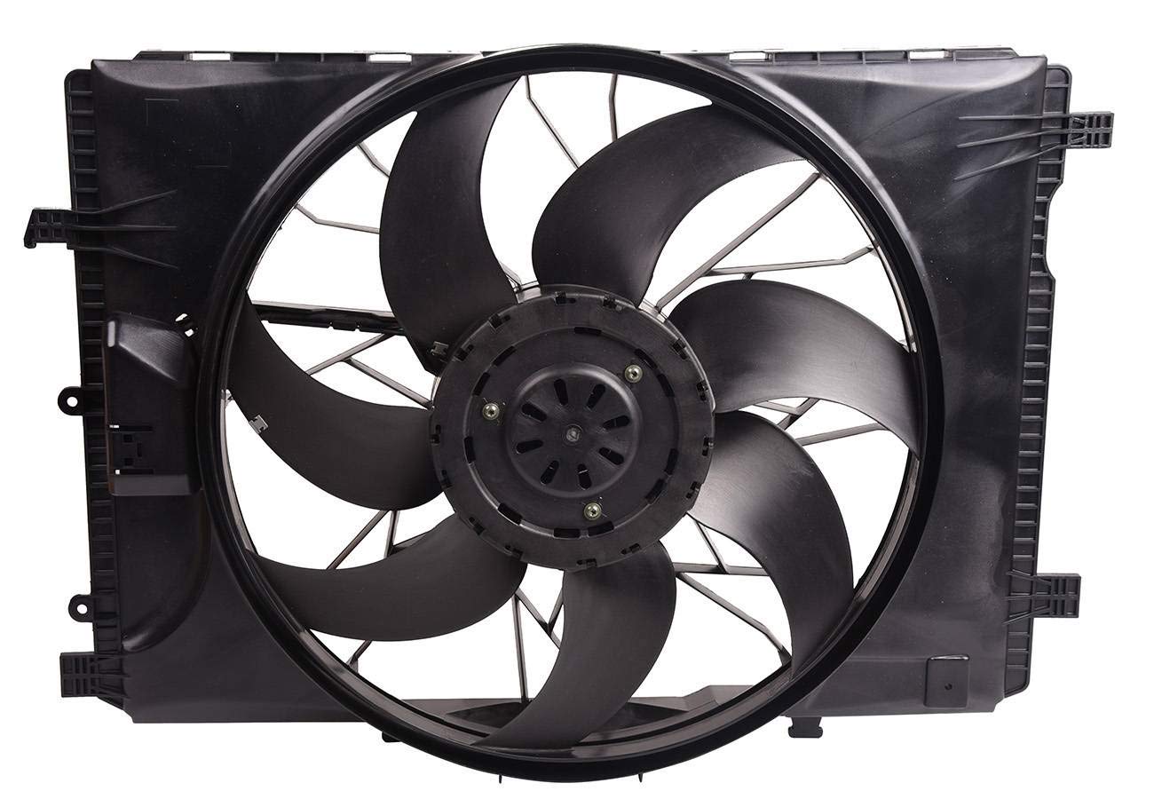 Bapmic 2215000993 Front Radiator Fan Assembly Compatible with Mercedes-Benz W221 S350 S450 S550 - Perfect for Cooling System Repair & Maintenance