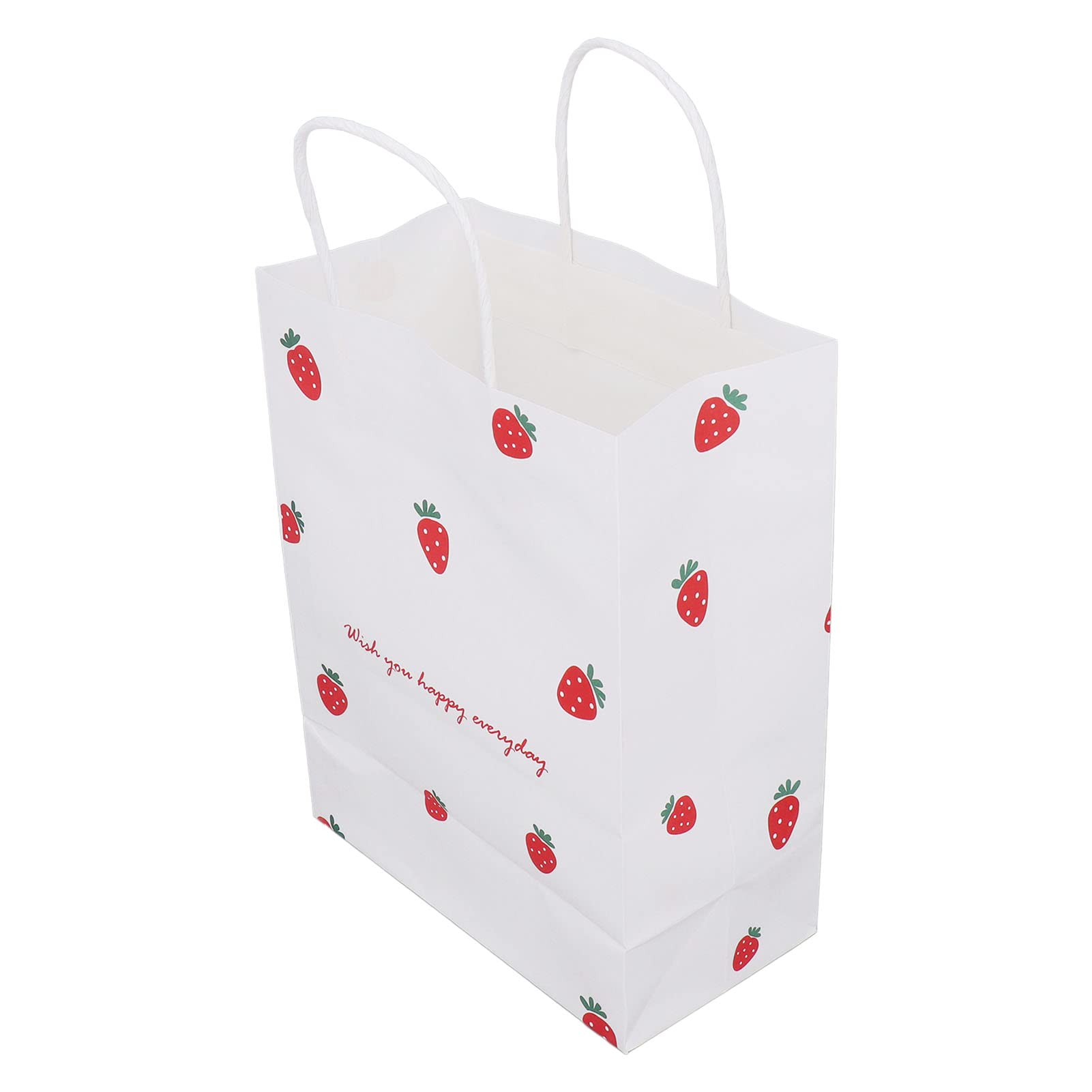 10-Piece Strawberry-Themed Paper Favor Bags for Birthday Parties, Baby Showers & Wedding Favors - Cute Gift Bags for Candy, Treats & Small Gifts
