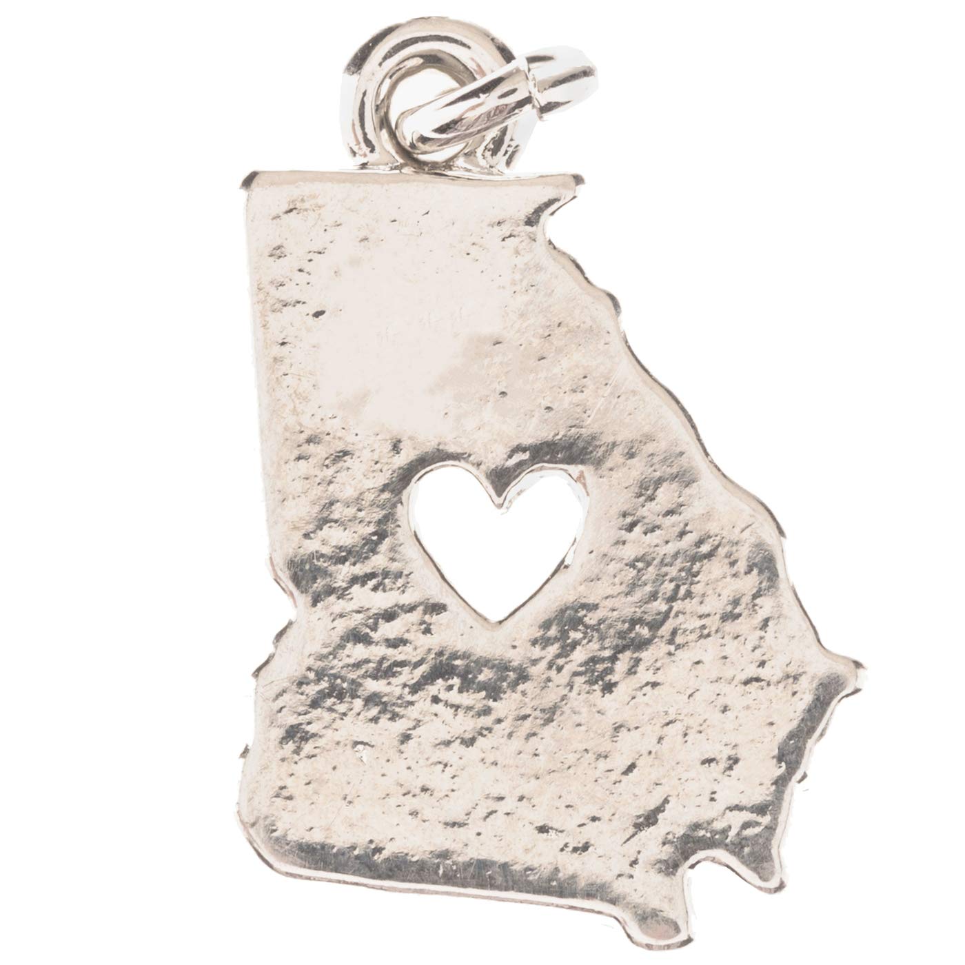 Sterling Silver USA Map Charm Bracelet & Necklace Set - Heart Cutout Design - Perfect for Patriotic Gifts, Travel Jewelry & American Pride Accessories