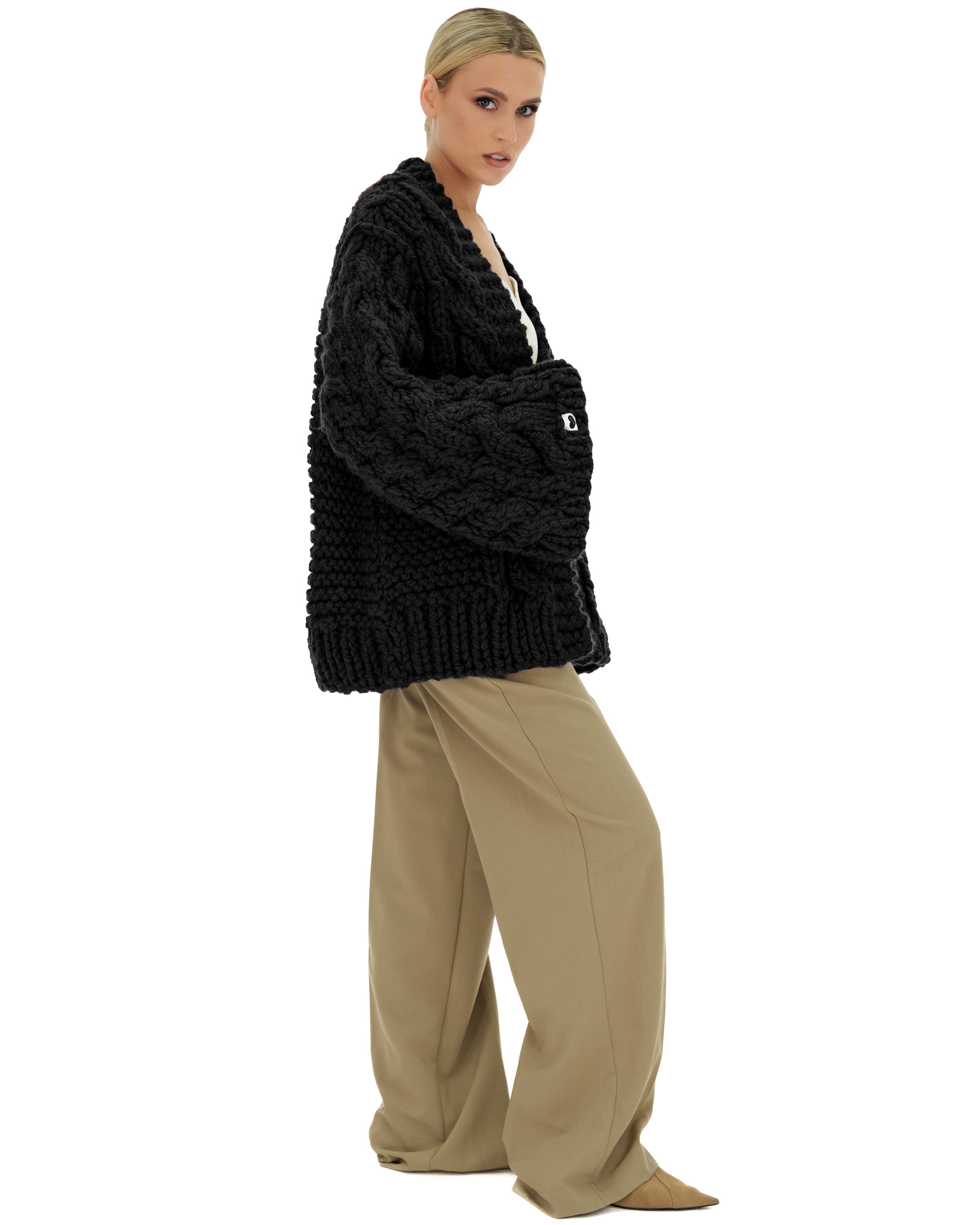 Cozy Cable Knit Cardigan Sweater for Women - Soft Chunky Knit Open Front Long Sleeve Wrap - Perfect for Fall, Winter & Layering Outfits
