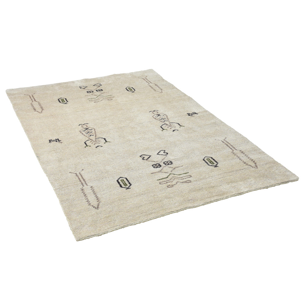 Hand Knotted Bohemian Style Rug - Soft & Durable for Living Room, Bedroom, or Office Decor