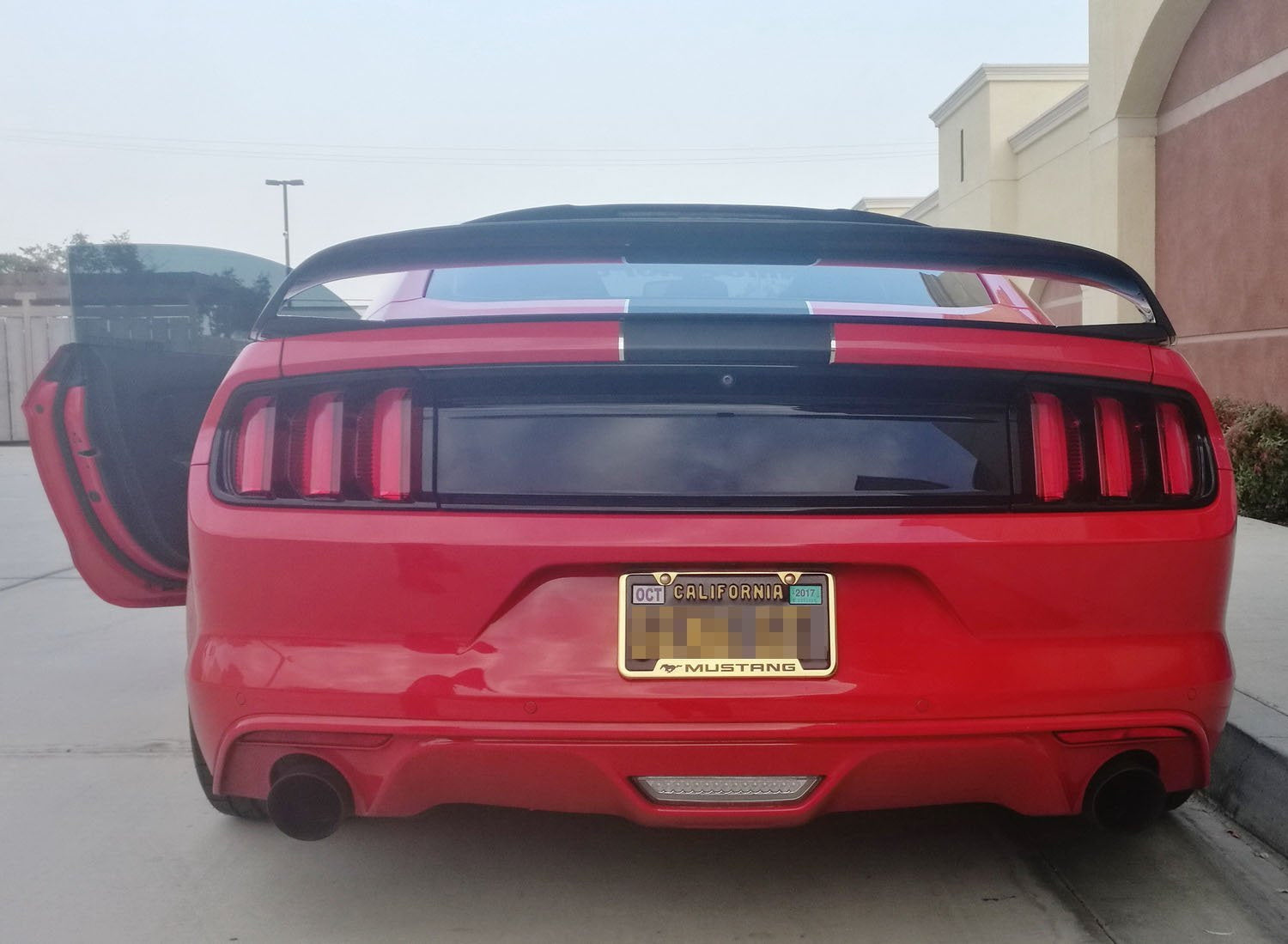 15-17 Ford Mustang Euro Style 3-in-1 LED Rear Fog Light with Brake & Reverse Light - High Visibility Safety Upgrade for Night Driving & Bad Weather Conditions