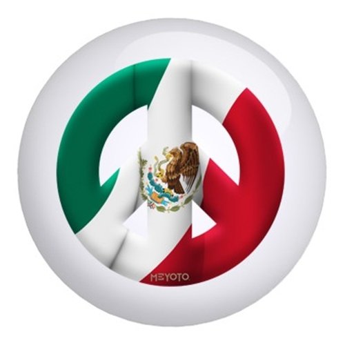 Premium Mexico Flag Bowling Ball - Custom Meyoto Design for Bowlers | Perfect for Tournaments & League Play