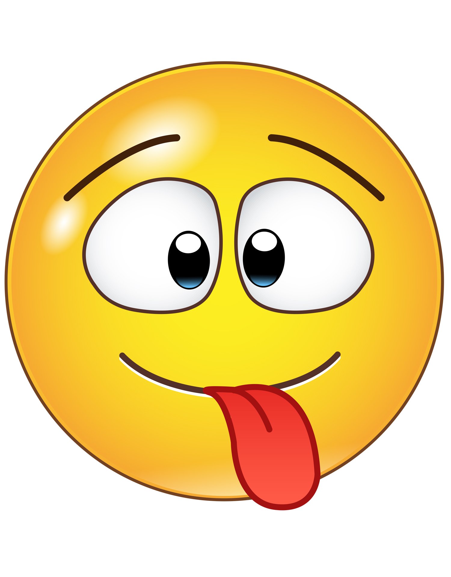 Emoticon Smiling Faces Wall Decal Stickers - 20 Inch Peel and Stick Vinyl Art for Home, Office & Nursery Decor - Fun Room Decoration for Kids Bedroom, Classroom or Party