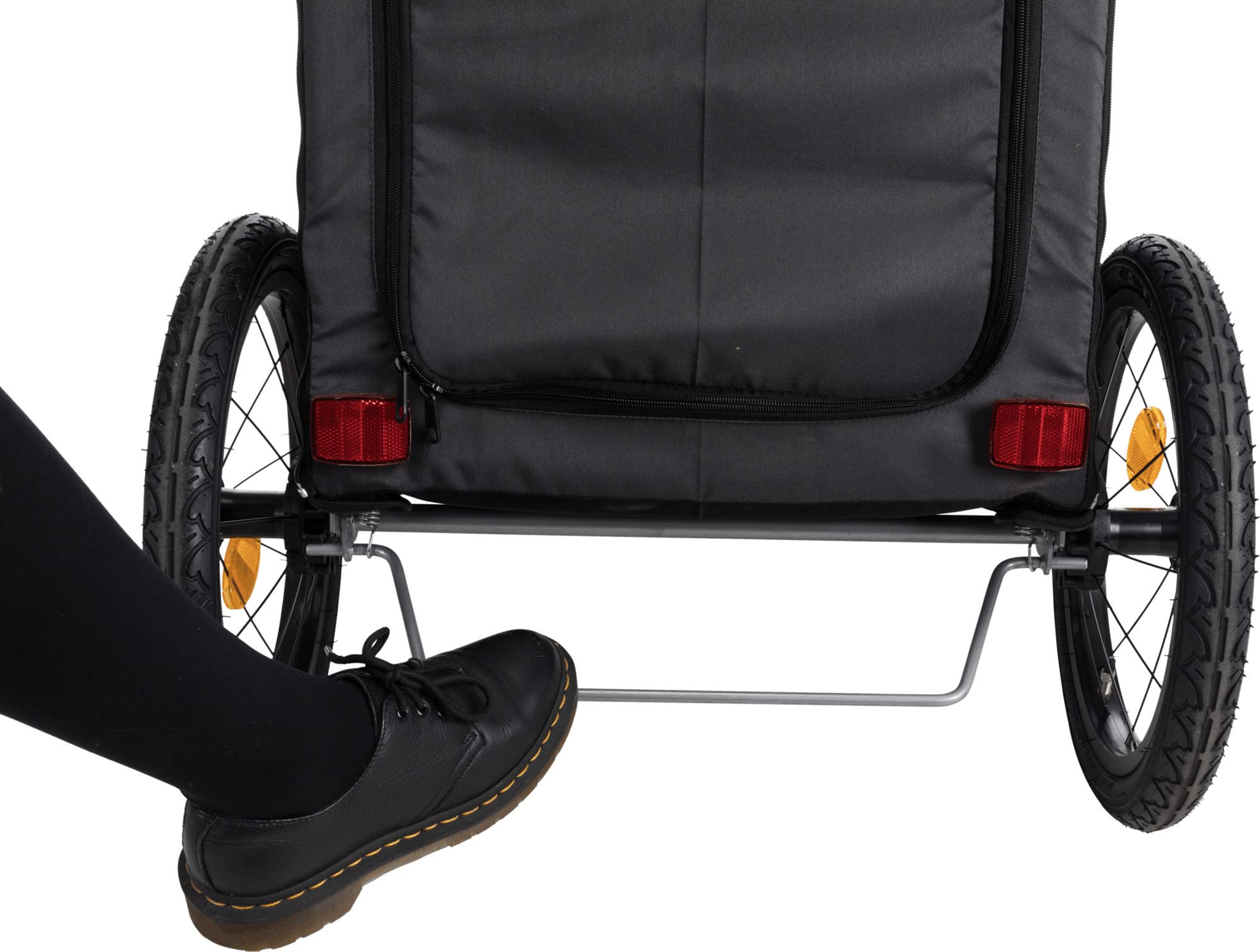 TRIXIE Quick-Fold Convertible Dog Bike Trailer & Pet Stroller - Easy Setup & Foldable Design for Cycling & Walking - Perfect for Outdoor Adventures with Your Pet