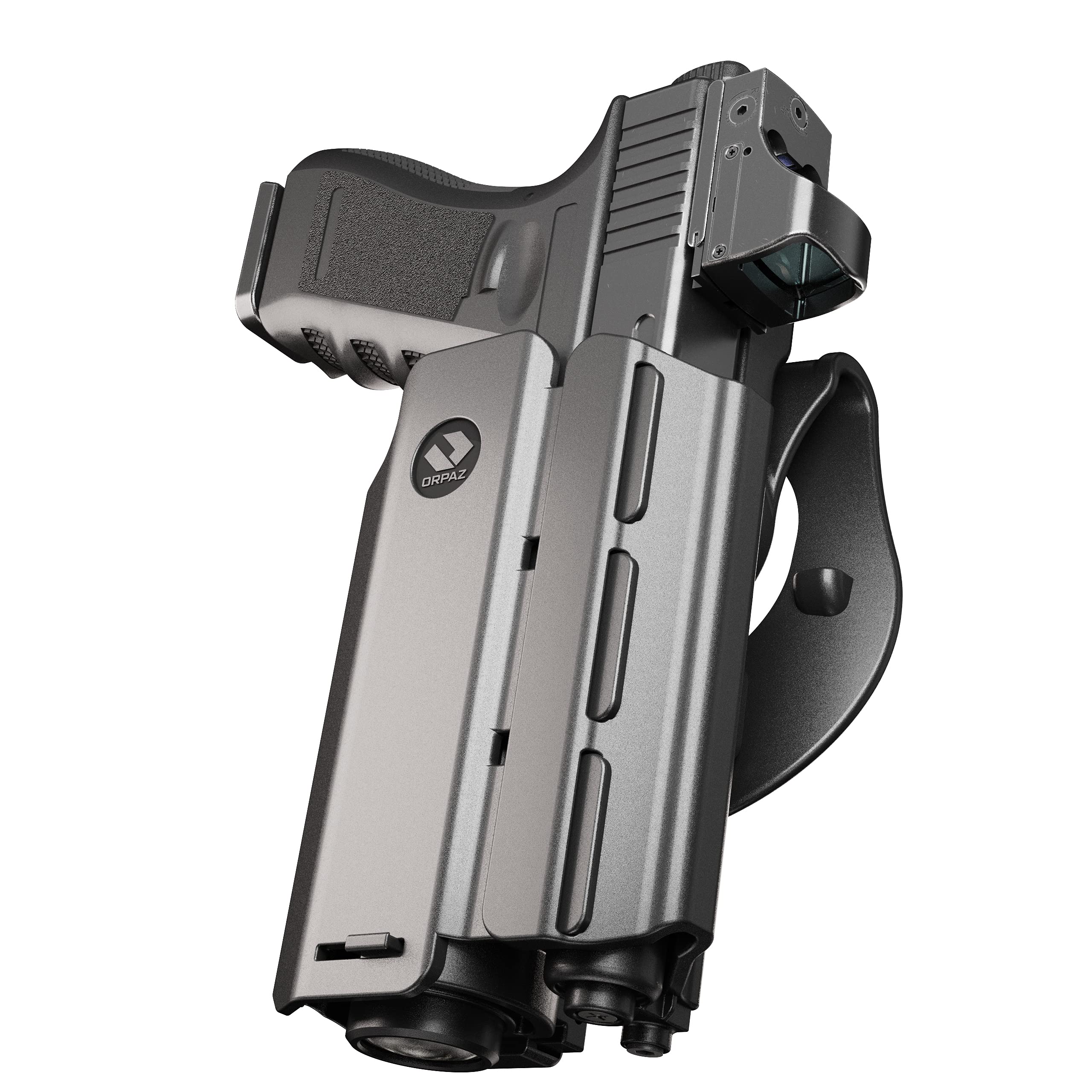 Orpaz T40 Adjustable Modular SD9VE Holster - OWB Compatible with S&W SD9VE Pistol - Fits Light, Laser, Sight & Optics - Tactical Gun Holder for Outdoor Shooting, Range Training & Concealed Carry