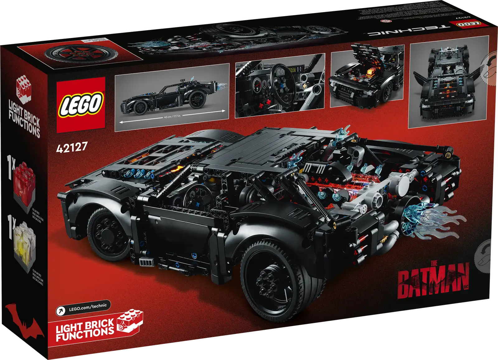 LEGO Technic 42127 THE BATMAN – BATMOBILE Buildable Car Toy Set for Kids & Adults | Collectible Model Kit for Superhero Fans | Perfect for Display, Play & Gifts