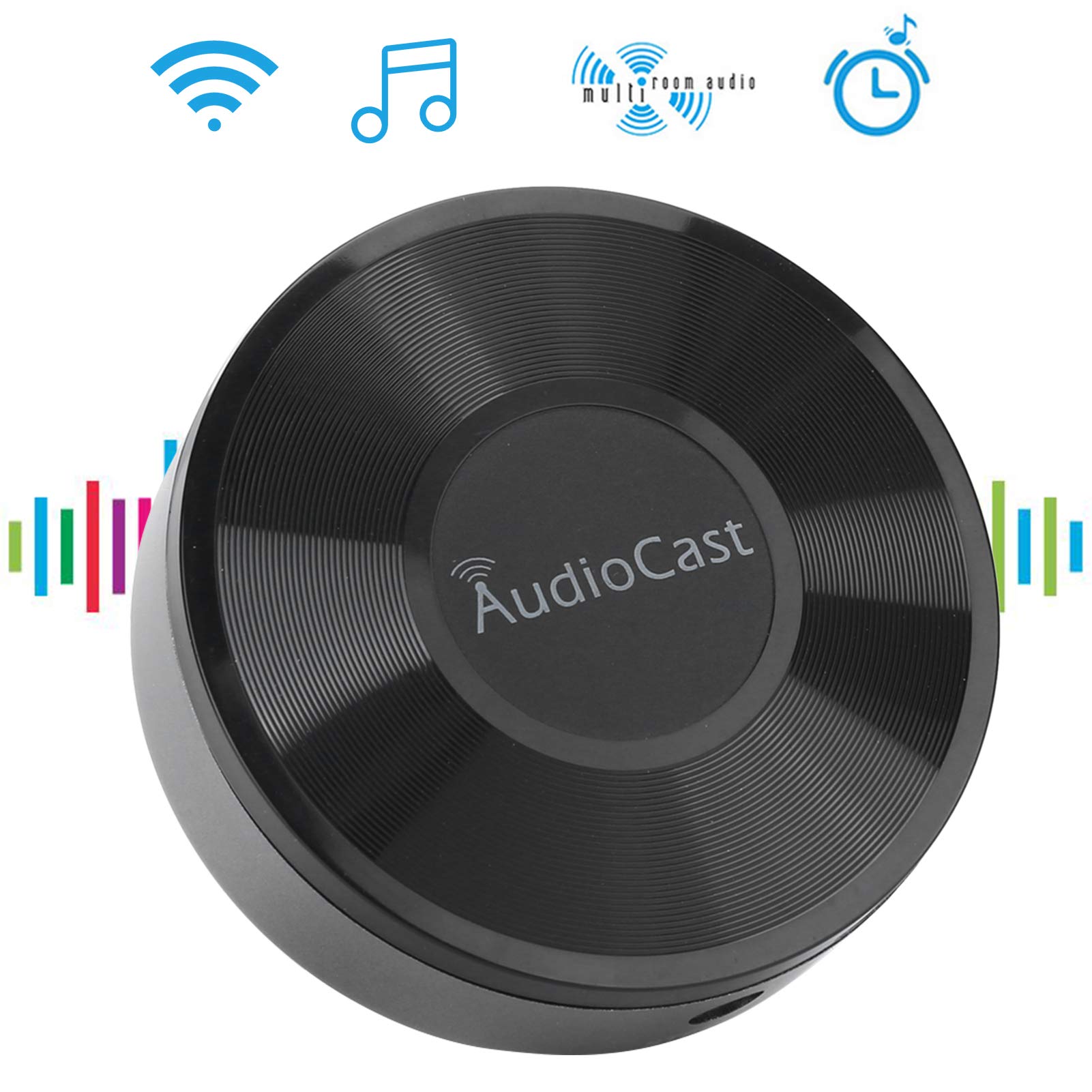 Wireless Music Receiver - HiFi WiFi Audio Streamer for Home Speakers | Bluetooth Adapter for Stereo, PC, TV | Perfect for Parties, Living Room & Office Use