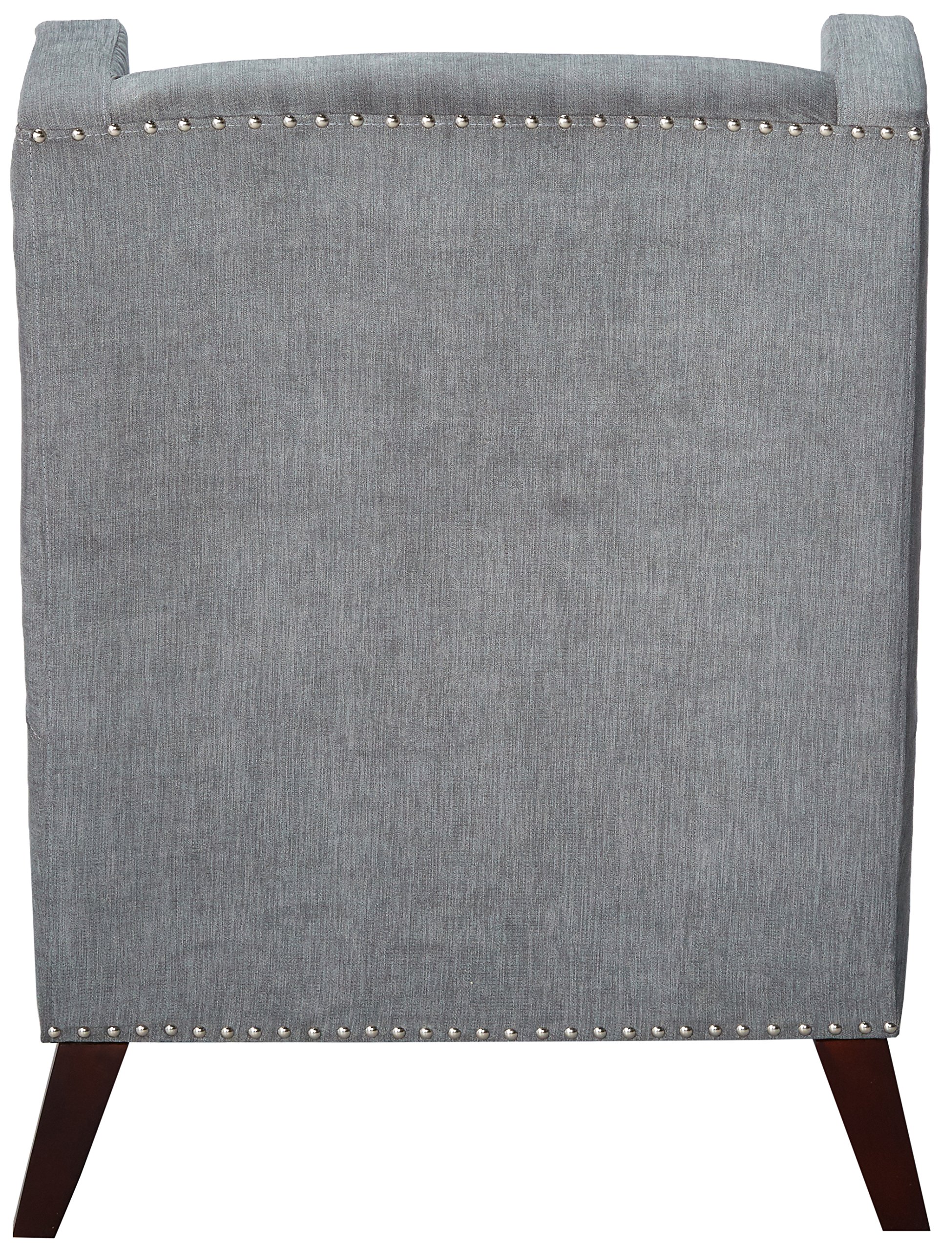 247SHOPATHOME Modern Grey Living Room Chairs - Comfortable Lounge Chairs for Home, Office & Reading Nook - Soft Fabric Accent Chairs with Sturdy Metal Legs (Set of 2)
