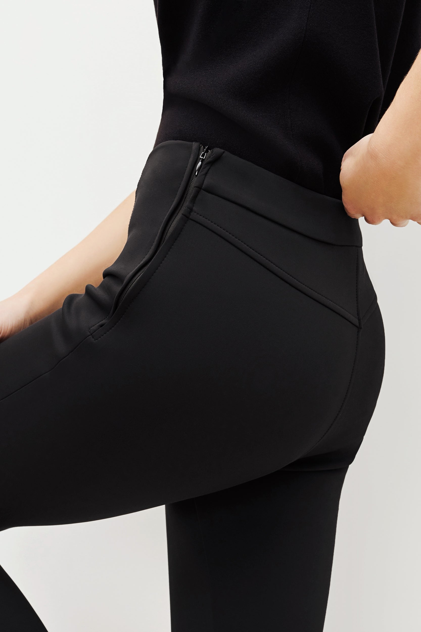 Shaw Pant Scuba - High Waisted Leggings for Women, Black - Perfect for Yoga, Workout & Lounge Wear