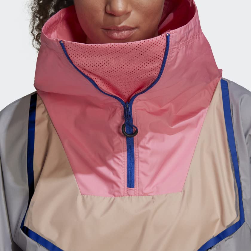 Adidas by Stella McCartney Women's Half Zip Running Jacket - Lightweight Athletic Pullover for Workouts & Outdoor Activities