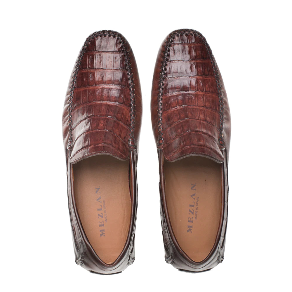 Premium Genuine Crocodile Leather Driving Moccasins - Men's Luxury Loafers for Casual & Business Wear - Perfect for Driving, Office & Special Occasions