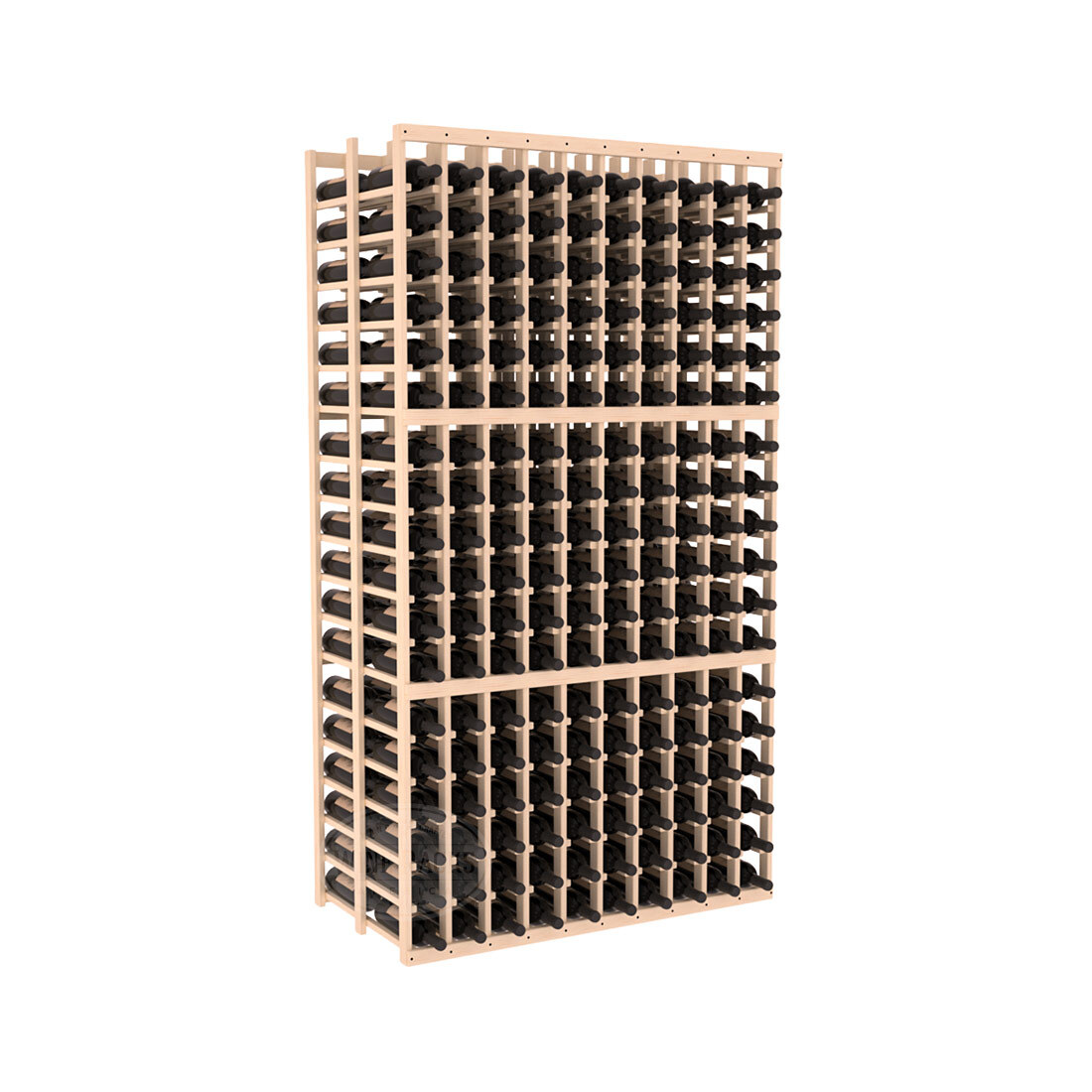 InstaCellar 10 Column Double Deep Rack - Heavy Duty Metal Wine Rack for Home & Commercial Use | Perfect for Wine Cellars, Restaurants & Bars