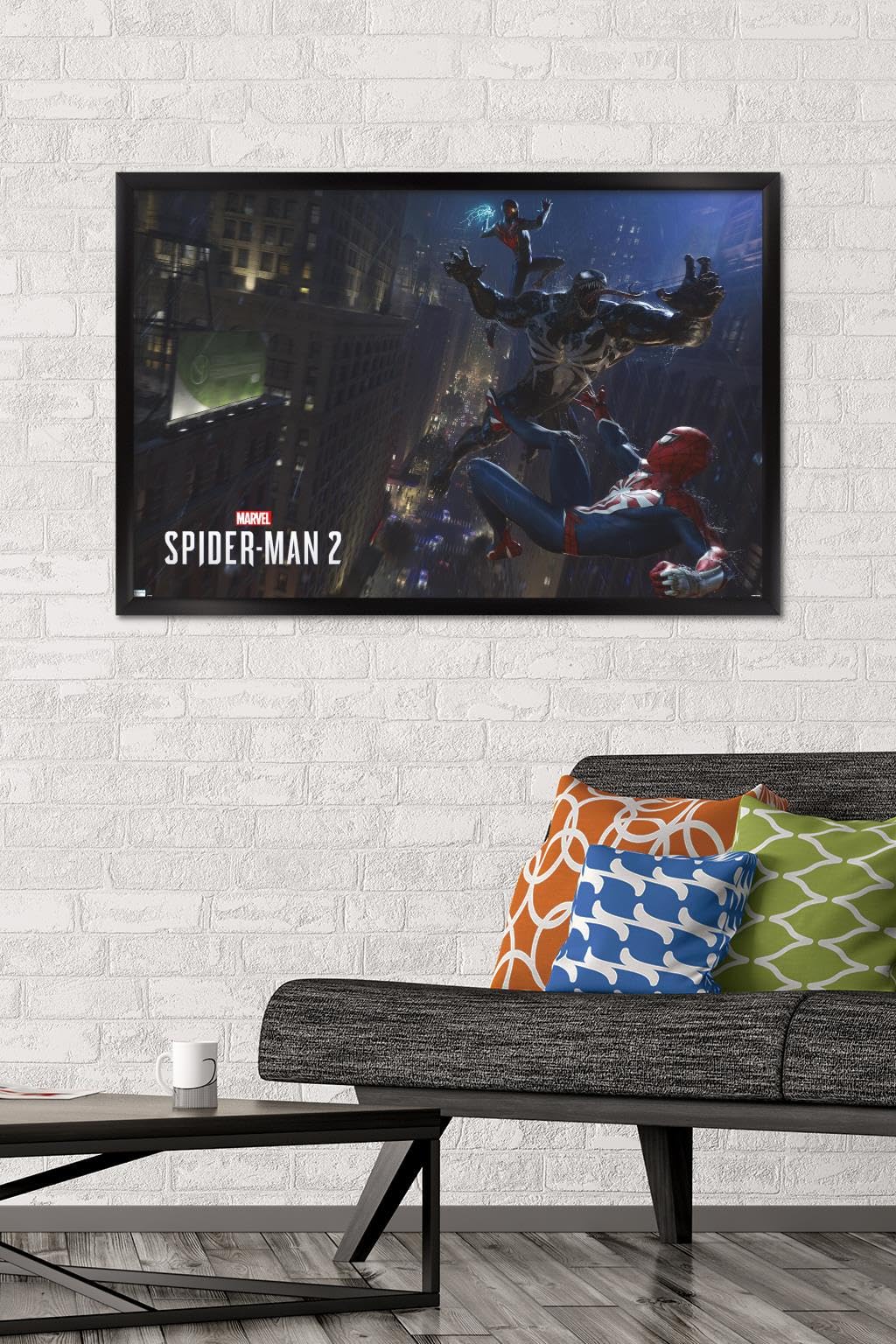 Marvel's Spider-Man 2 vs Venom Framed Wall Poster - 34