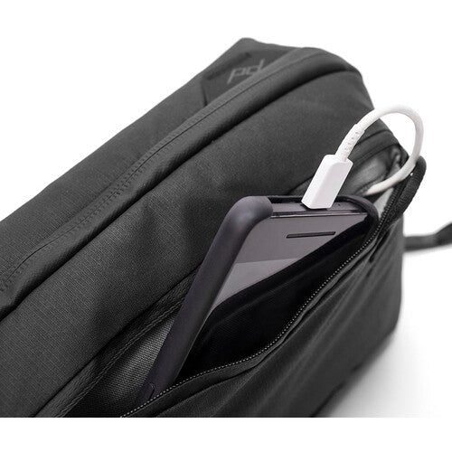 Peak Design Tech Pouch - Waterproof Travel Organizer for Cables & Accessories (2L, Black) - Perfect for Business Trips & Outdoor Adventures