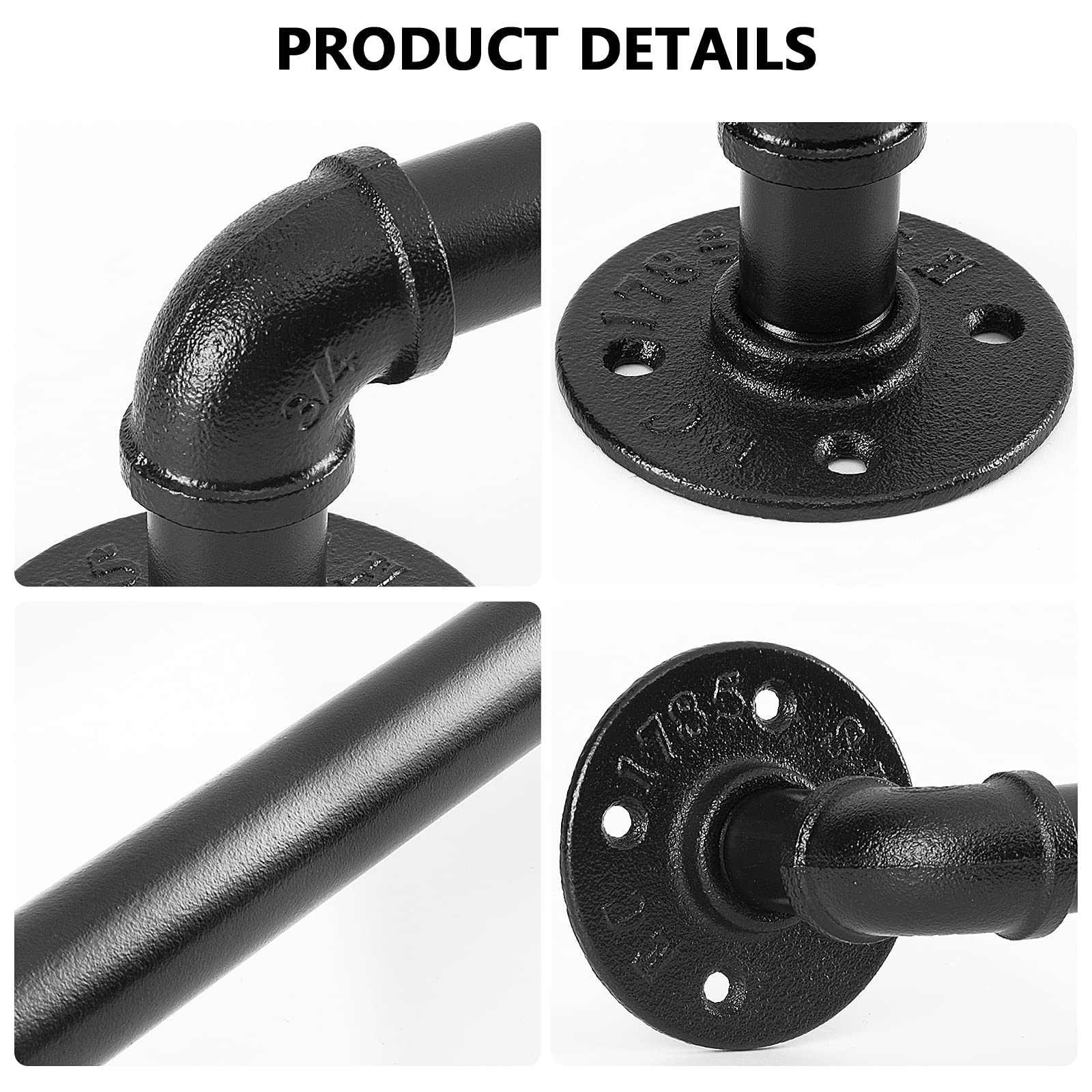 Heavy Duty Industrial Pipe Towel Rack - 31.5